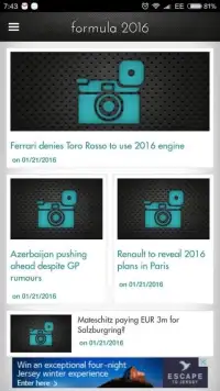 Formula 2016 News And Info Screen Shot 3