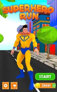 Superhero Run - Endless Running Game Screen Shot 7