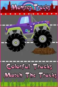 Monster Trucks For Girls:Match Screen Shot 2