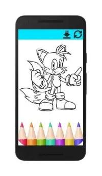 Coloring Sonic Screen Shot 1