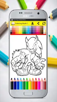 Coloring Book for Sonic Screen Shot 2