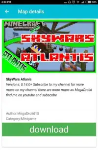 Skywars Maps For Minecraft PE Screen Shot 9