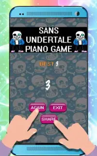 Sans Undertale Piano Game Screen Shot 0