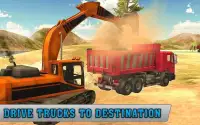 Excavator Constructor City Road Build Simulation Screen Shot 3