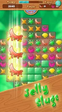 Jelly Slugs - Match 3 Puzzle Screen Shot 1