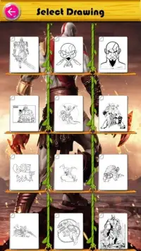 god of warriors coloring kratos by fans Screen Shot 4