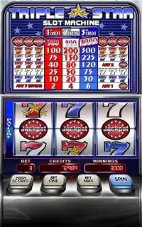 Free Triple Star Slot Machine Screen Shot 1