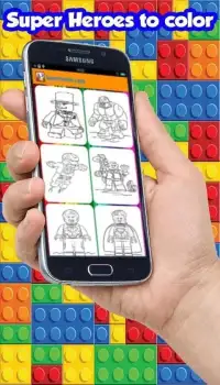 Coloring Pages for Lego Hero Screen Shot 9