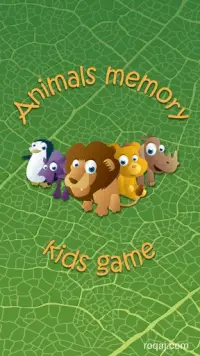 Animals Memory Kids Game Screen Shot 5