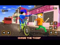 Blocky Cops Police Bicycle Screen Shot 3