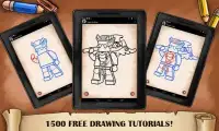 Drawing Fighters Ninja Lego Screen Shot 3
