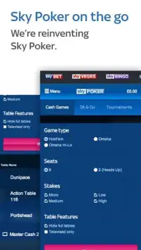 Sky Poker – Texas Holdem & Omaha Poker Games - UK Screen Shot 6
