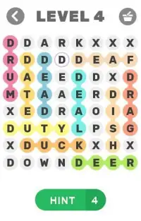 Word Search - 4 Letters Screen Shot 0