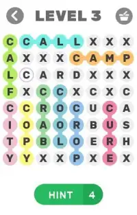 Word Search - 4 Letters Screen Shot 1
