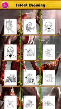god of warrior coloring kratos hero by fans Screen Shot 5