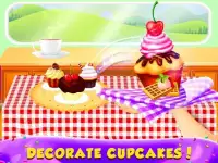 Cupcake Bakery Shop - Kids Food Maker Games Screen Shot 1