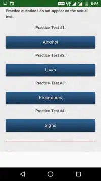 Drivers license test exam Screen Shot 0