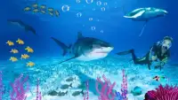 Blue whale Simulator : US Sea Blue Whale Game 3D Screen Shot 0