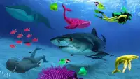 Blue whale Simulator : US Sea Blue Whale Game 3D Screen Shot 2