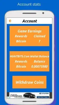 Free Bitcoin - HuntBits.com Screen Shot 1