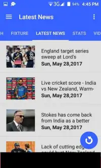 Champions Trophy TV And News Screen Shot 1
