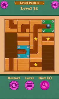 Roll Ball Unblock Me: Rolling Ball Slide Puzzle Screen Shot 2