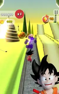 Dragon Fire Ball Rush: Run, Dash, Rush Goku Game Screen Shot 2