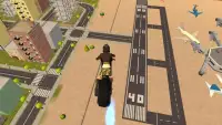 Flying Moto Bike City Ride 3D Screen Shot 0