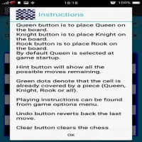 Chess Queen,Knight and Rook Problem Screen Shot 1