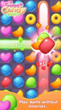 Sweet Candy Story - Free Match-3 Game Screen Shot 4