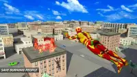 Flying Robot Superhero: Crime City Rescue Screen Shot 2