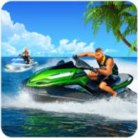 Jet boat racing 3D: water surfer driving game