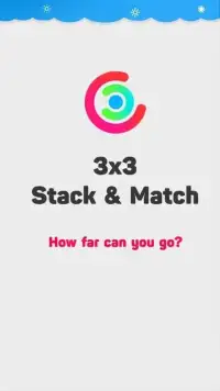 3x3 - Stack & Match Color Rings New Tic Tac Toe Screen Shot 0