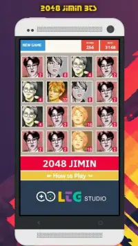 2048 BTS Jimin KPop Puzzle Game Screen Shot 5