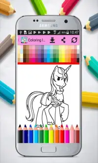 Coloring little Pony Princess Screen Shot 1
