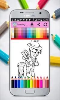 Coloring little Pony Princess Screen Shot 2