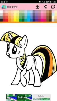 pony game : Pony coloring pages Screen Shot 0