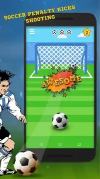Soccer Penalty Kicks Shooting: Football Star Screen Shot 2