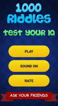 1000 Riddles - Know your IQ Test Screen Shot 4