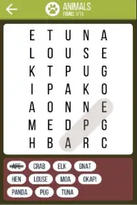 Word search brain game app Screen Shot 0