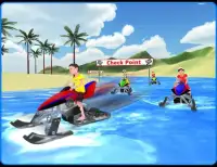 Kids Water Bike Racing 3D Screen Shot 7