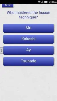 Quiz App for Naruto Screen Shot 0