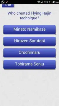 Quiz App for Naruto Screen Shot 1
