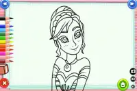 الأميرة إلسا لعبة التلوين Screen Shot 2