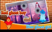 Red ghost boy and blue ghost girl game Screen Shot 3
