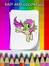 Coloring Pages for little pony - Games for Kids Screen Shot 0