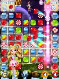Candy Girl Mania Puzzle Games Screen Shot 1