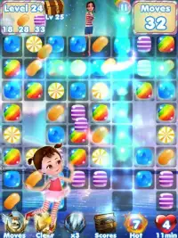 Candy Girl Mania Puzzle Games Screen Shot 2