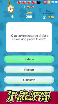 Quiz Pokemon Challenge Screen Shot 1
