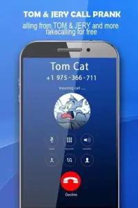 Call From Tom Cat Prank Screen Shot 0